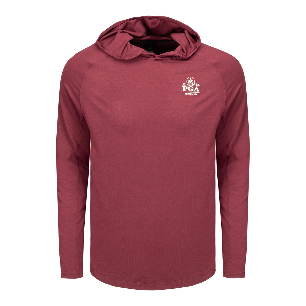 lululemon 2026 PGA Championship License to Train Hoodie in Burgundy - Front View
