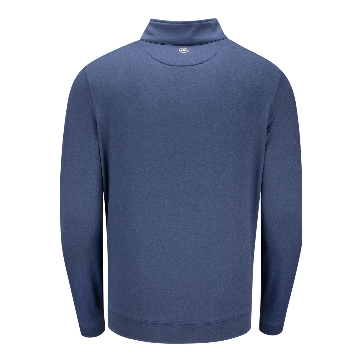 Peter Millar 2027 PGA Championship Perth Mélange Performance Quarter Zip in Navy - Back View