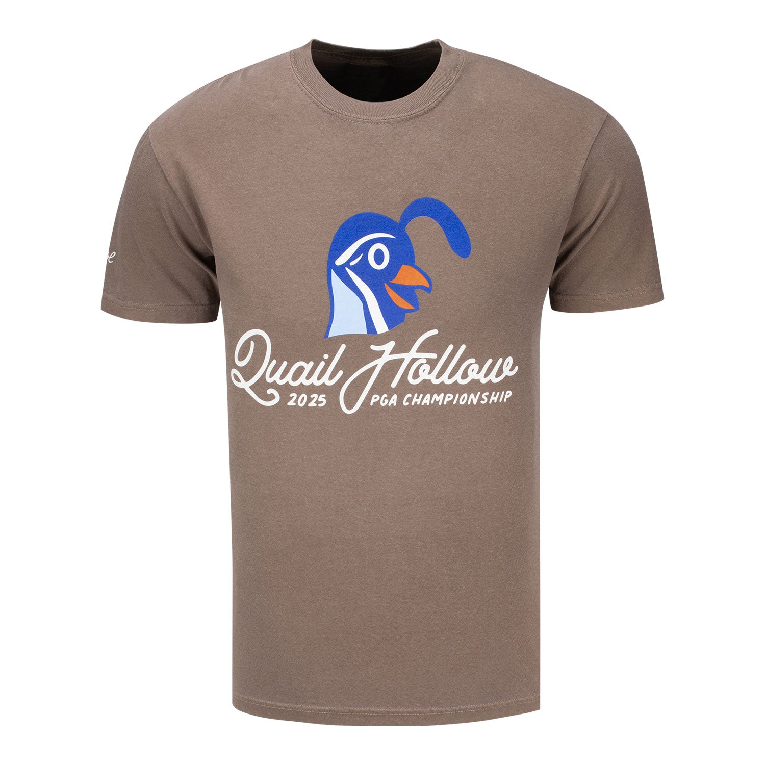 Barstool 2025 PGA Championship Quail Hollow T-Shirt in Espresso - Front View