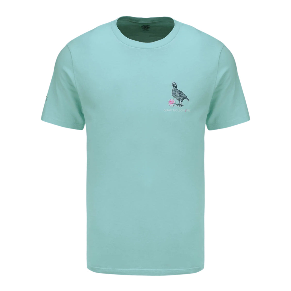 GFore 2025 PGA Championship Quail Bird T-Shirt in Mint Green - Front View