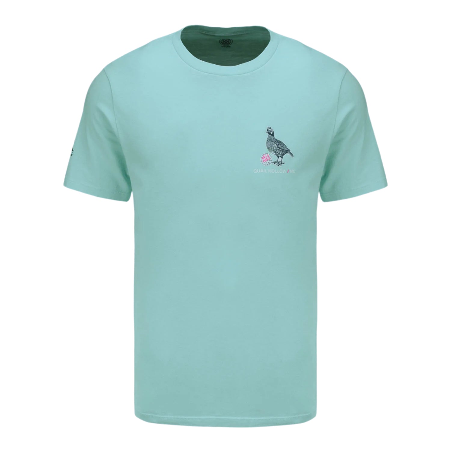 GFore 2025 PGA Championship Quail Bird T-Shirt in Mint Green - Front View