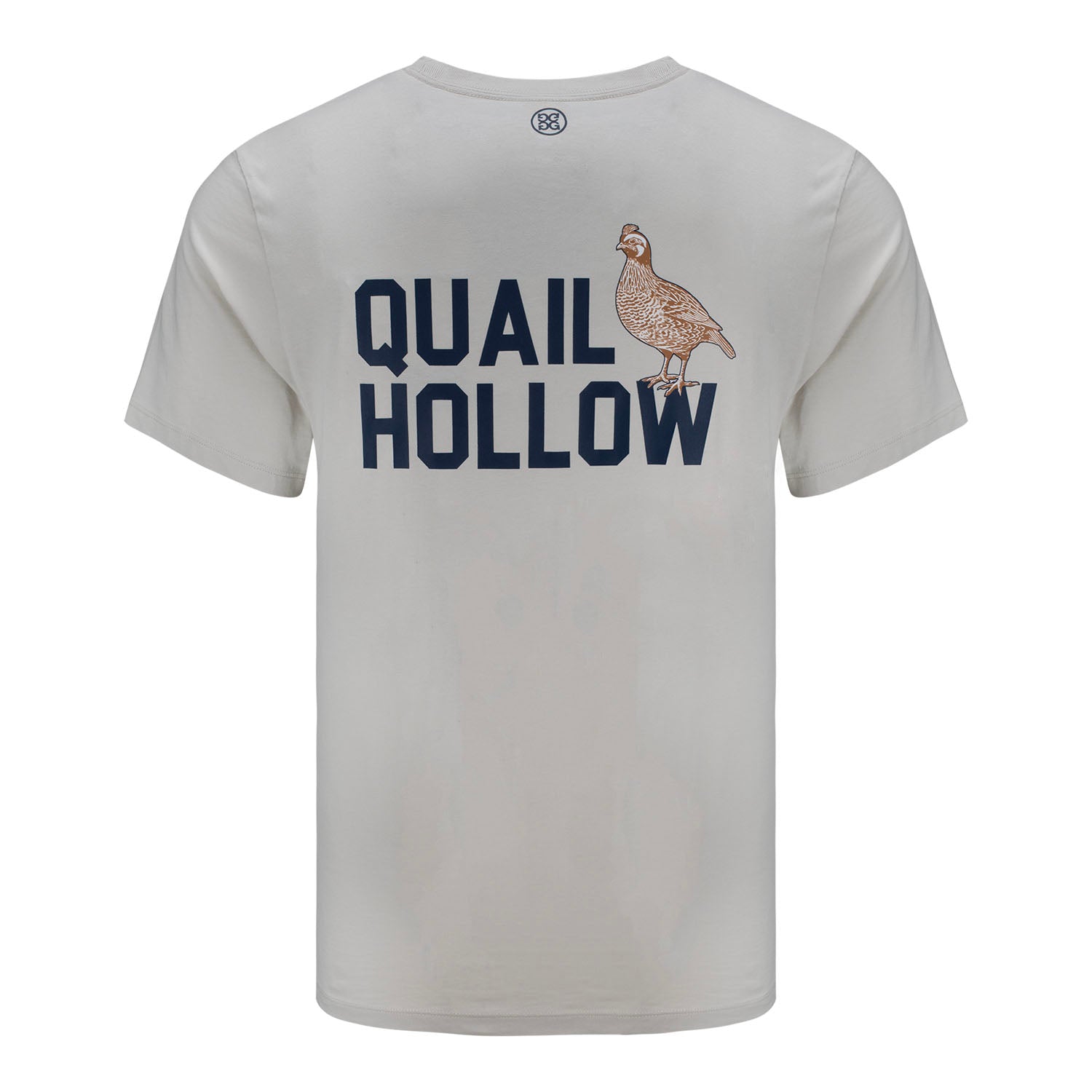 GFore 2025 PGA Championship QH Text T-Shirt in Stone - Back View
