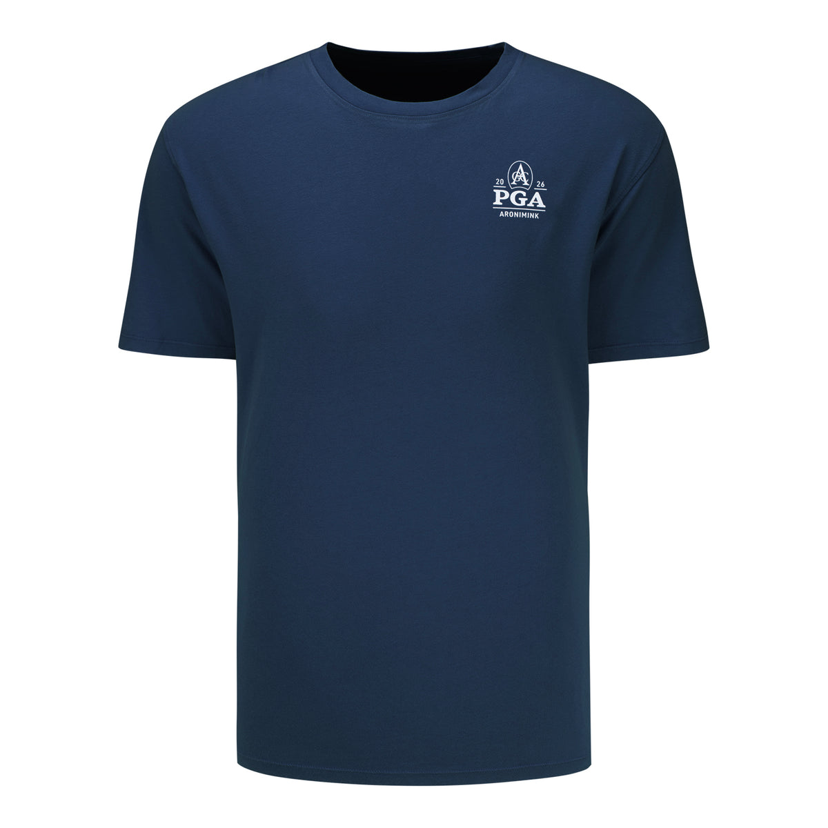 Ahead 2026 PGA Championship Past Champions T-Shirt in True Navy - Front View