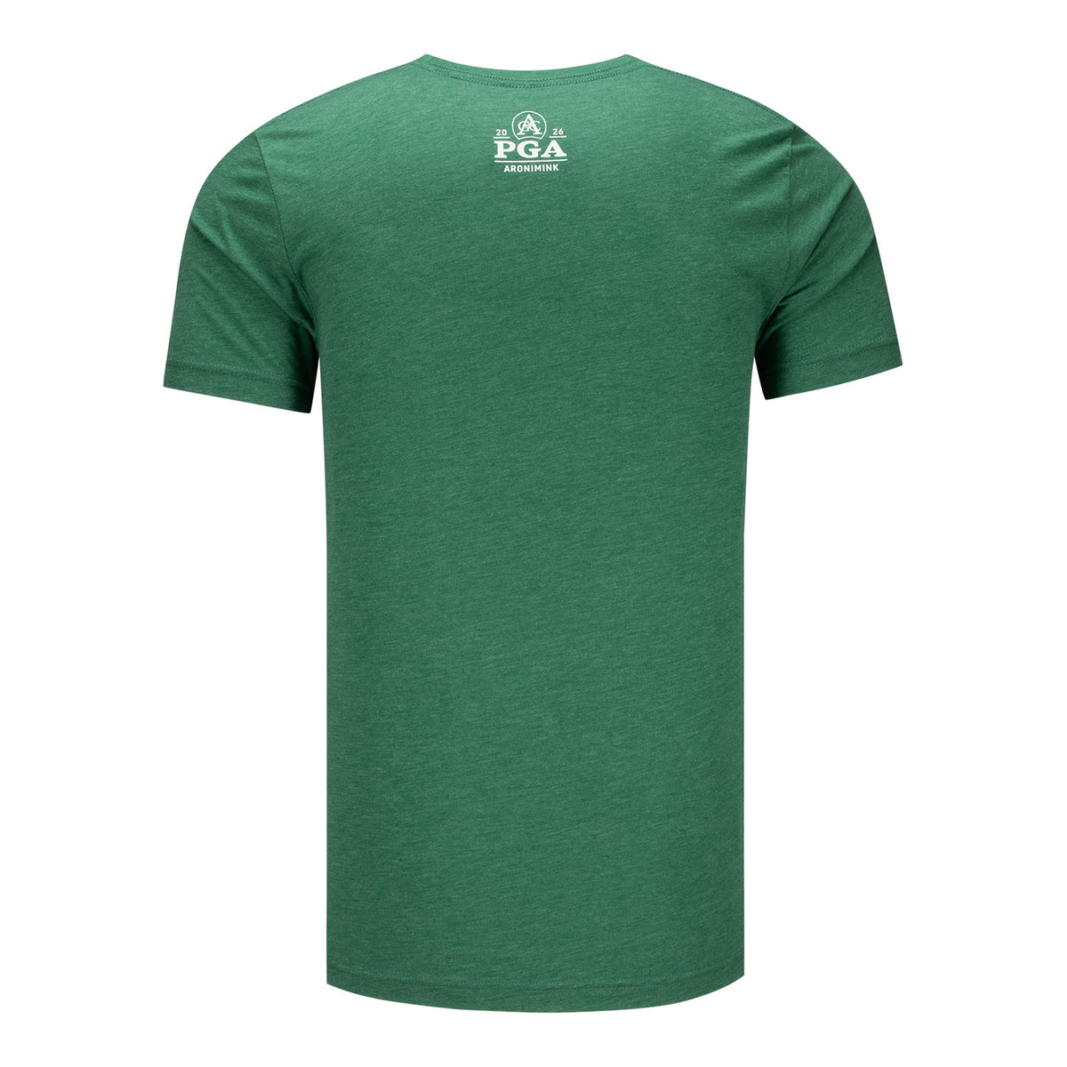 Ahead 2026 PGA Championship Clubhouse Sketch T-Shirt in Grass Green - Back View