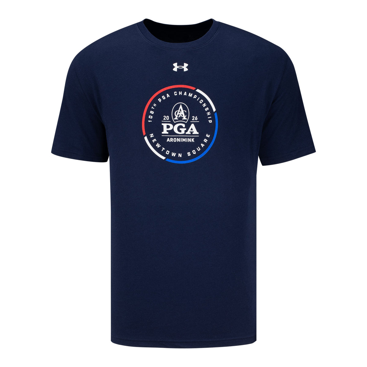 Under Armour 2026 PGA Championship Performance Cotton Tee in Midnight Navy - Front View
