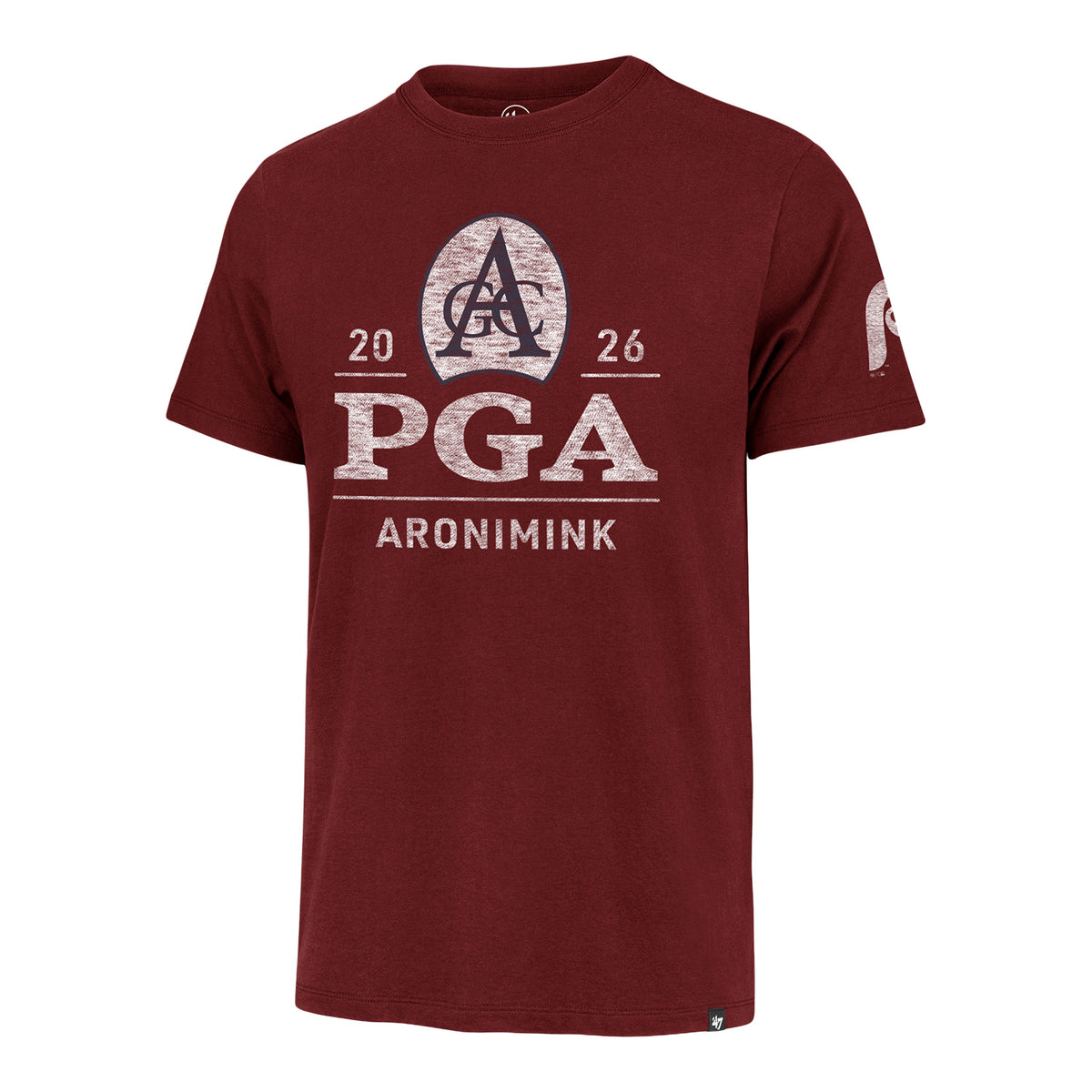 '47 Brand 2026 PGA Championship x Phillies Franklin T-Shirt in Red - Front