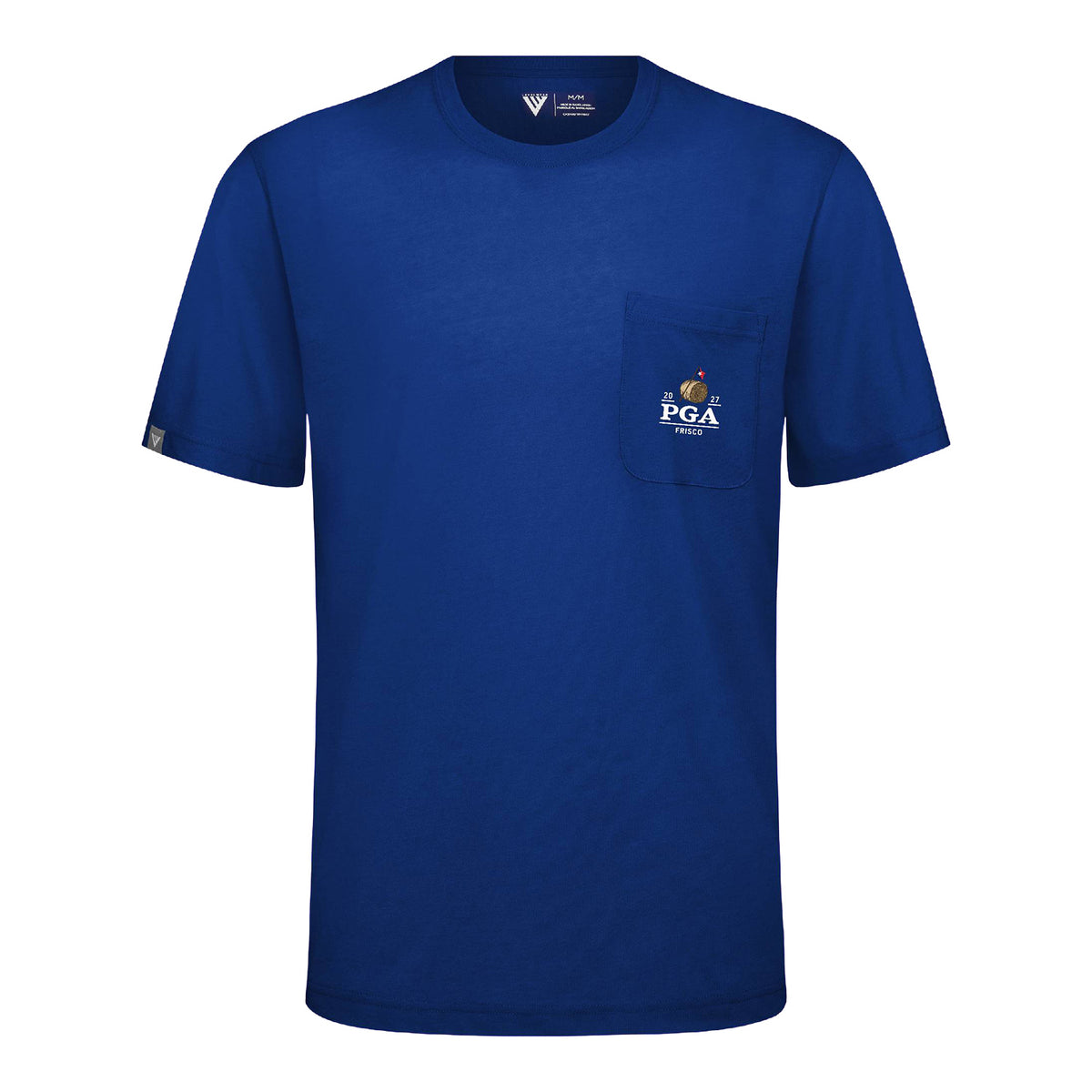 Levelwear 2027 PGA Championship Focal Pocket BBQ T-Shirt in Team Royal - Front