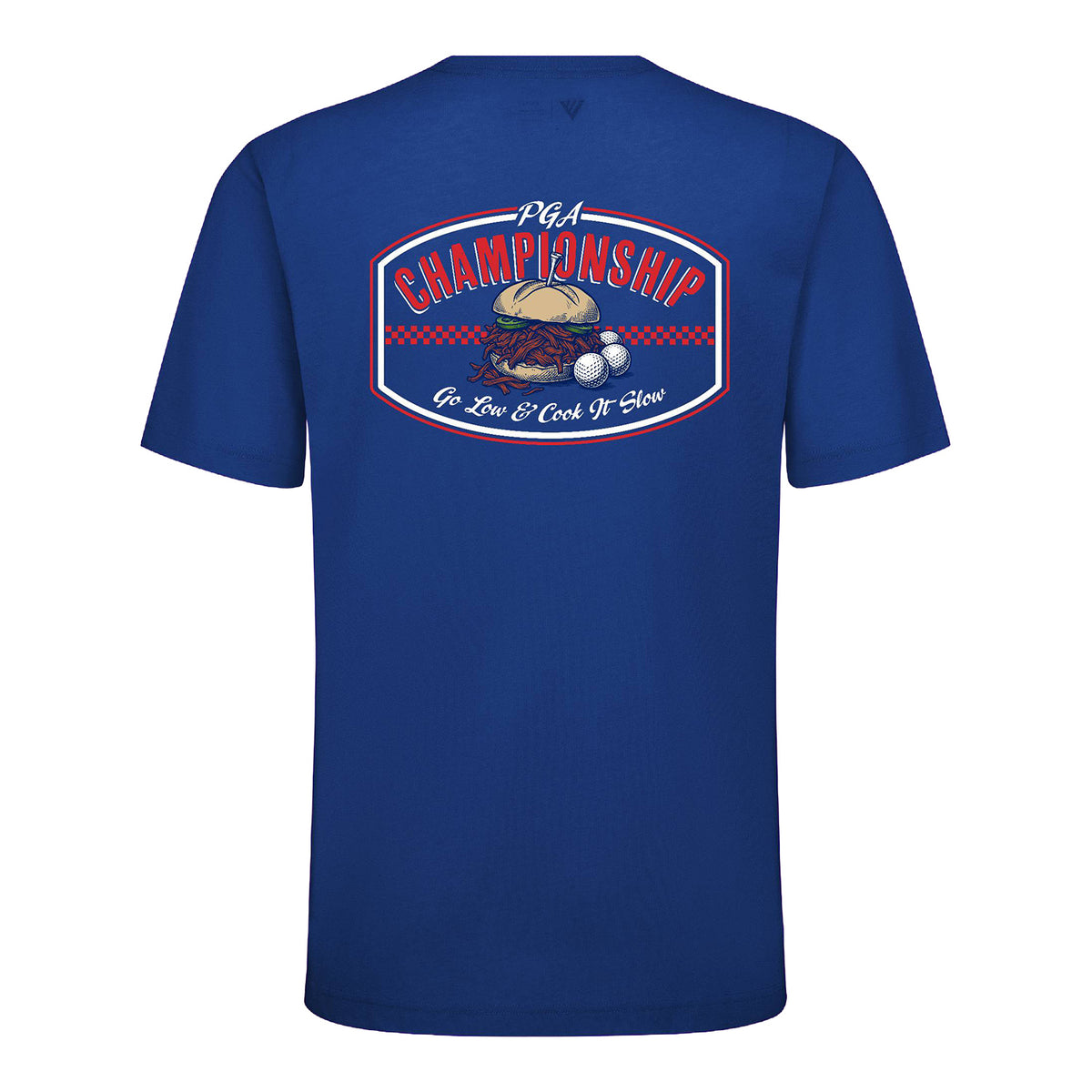 Levelwear 2027 PGA Championship Focal Pocket BBQ T-Shirt in Team Royal - Back