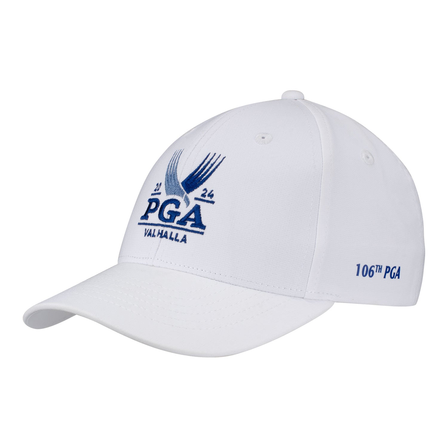 Garb 2024 PGA Championship Youth Hat with Embroidery in White - Angled Front Left View