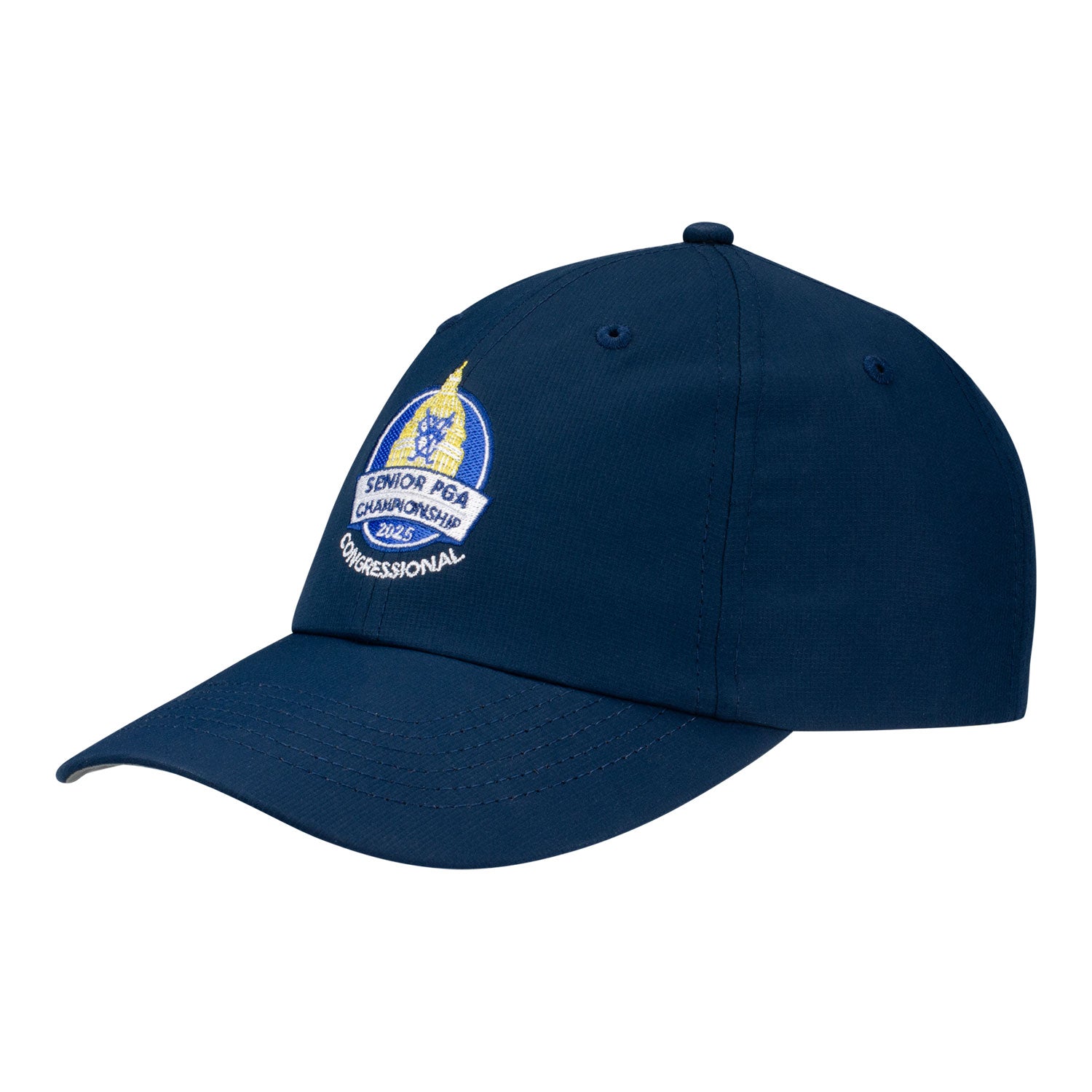 Imperial 2025 PGA Seniors Championship Performance Hat in True Navy - Angled Left Side View