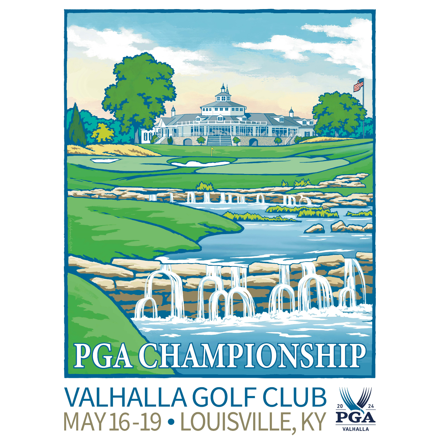 Lee Wybranski 2024 PGA Championship Poster - Front View