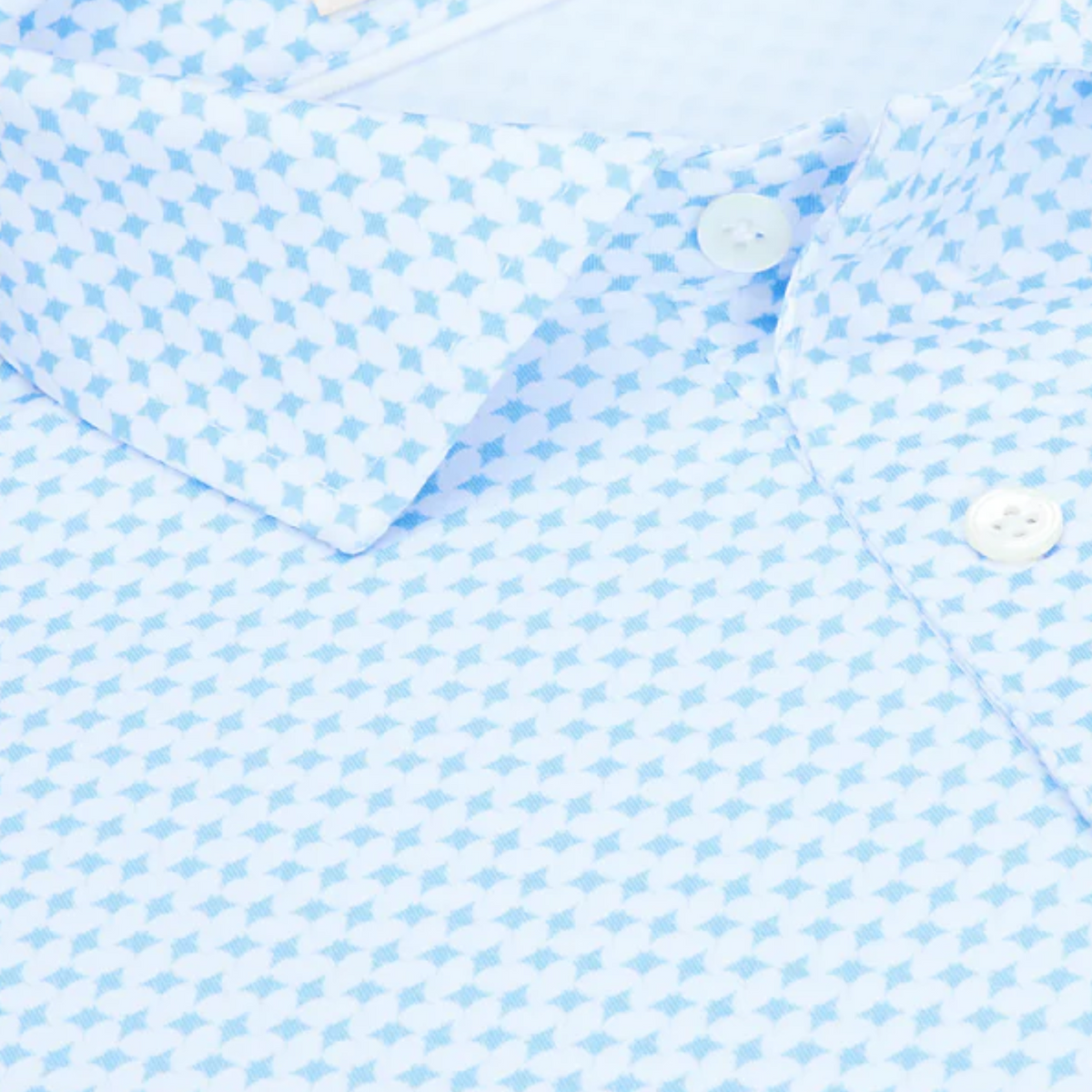 Holderness &amp; Bourne 2025 PGA Championship Raynor Diamond Pattern in Skye Blue - Pattern Close Up