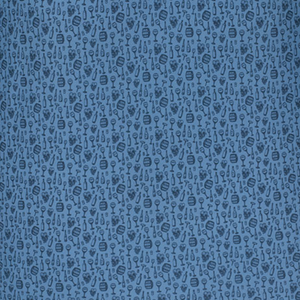 Straight Down 2025 PGA Championship American Oak Polo in Petrol - Pattern Close Up 