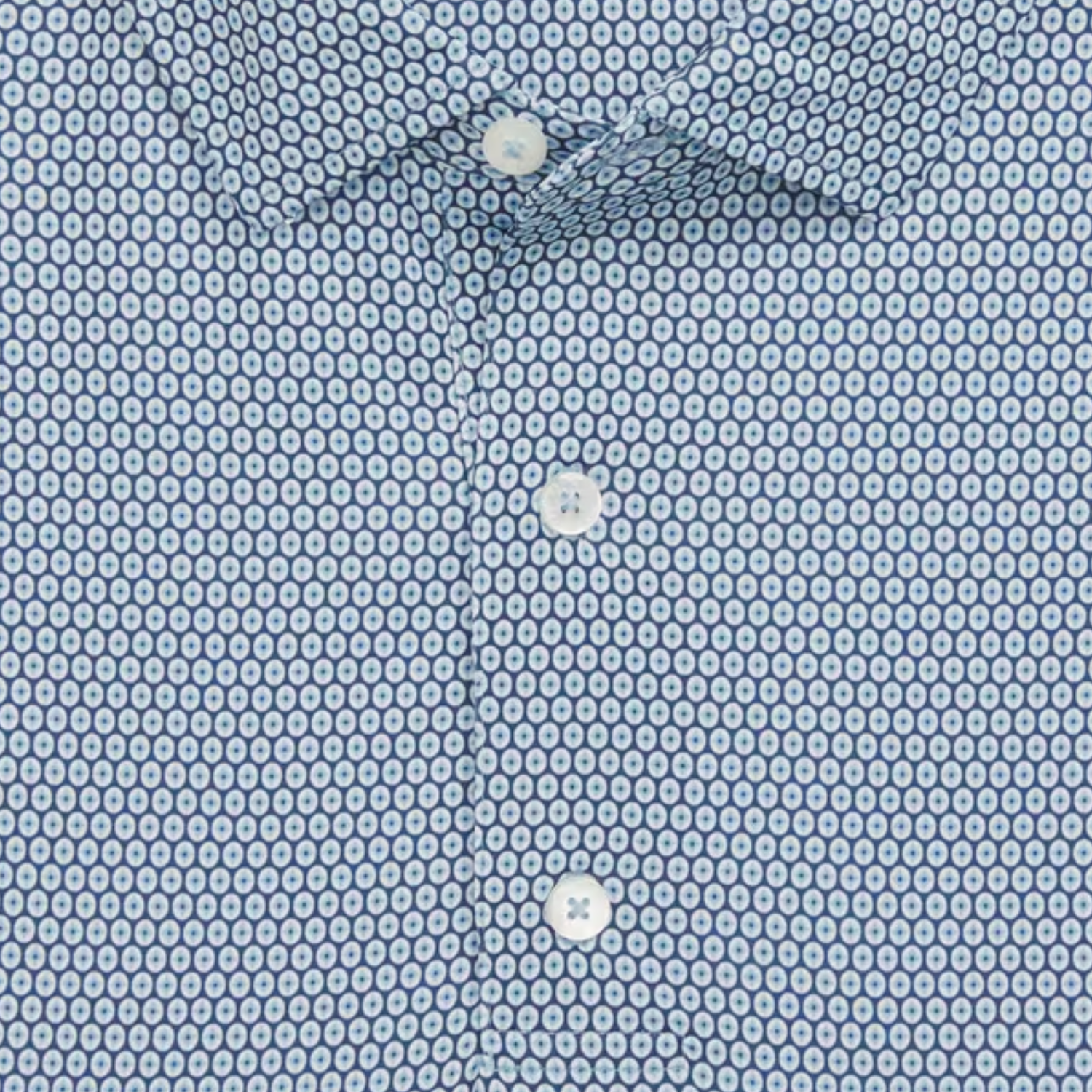 FootJoy 2026 PGA Championship Stellar Print Polo in Navy, Light Blue, and White - Front View