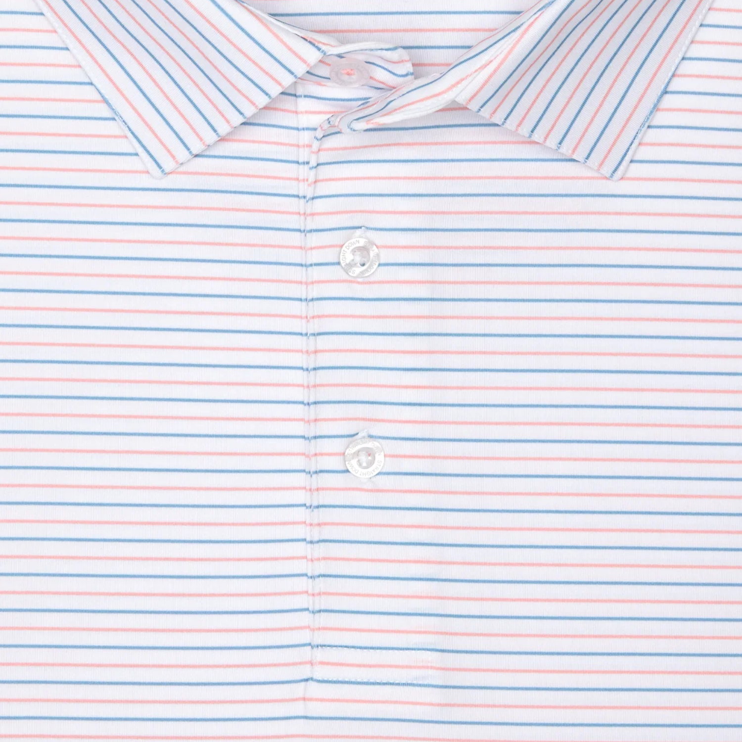 Straight Down 2027 PGA Championship Preserve Stripe Polo in Spritz - Front