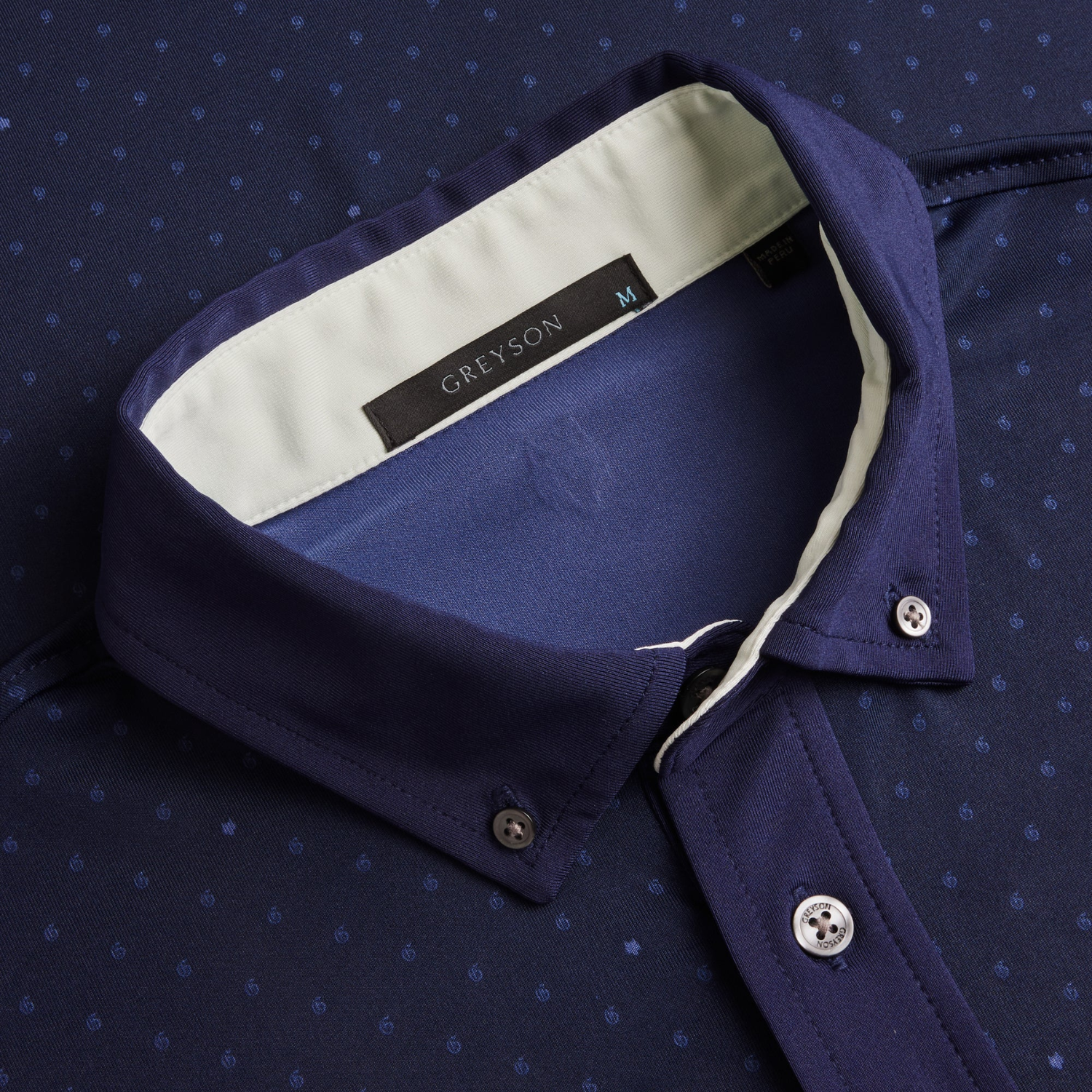 Greyson 2026 PGA Championship Icon Polo in Maltese Blue - Front View