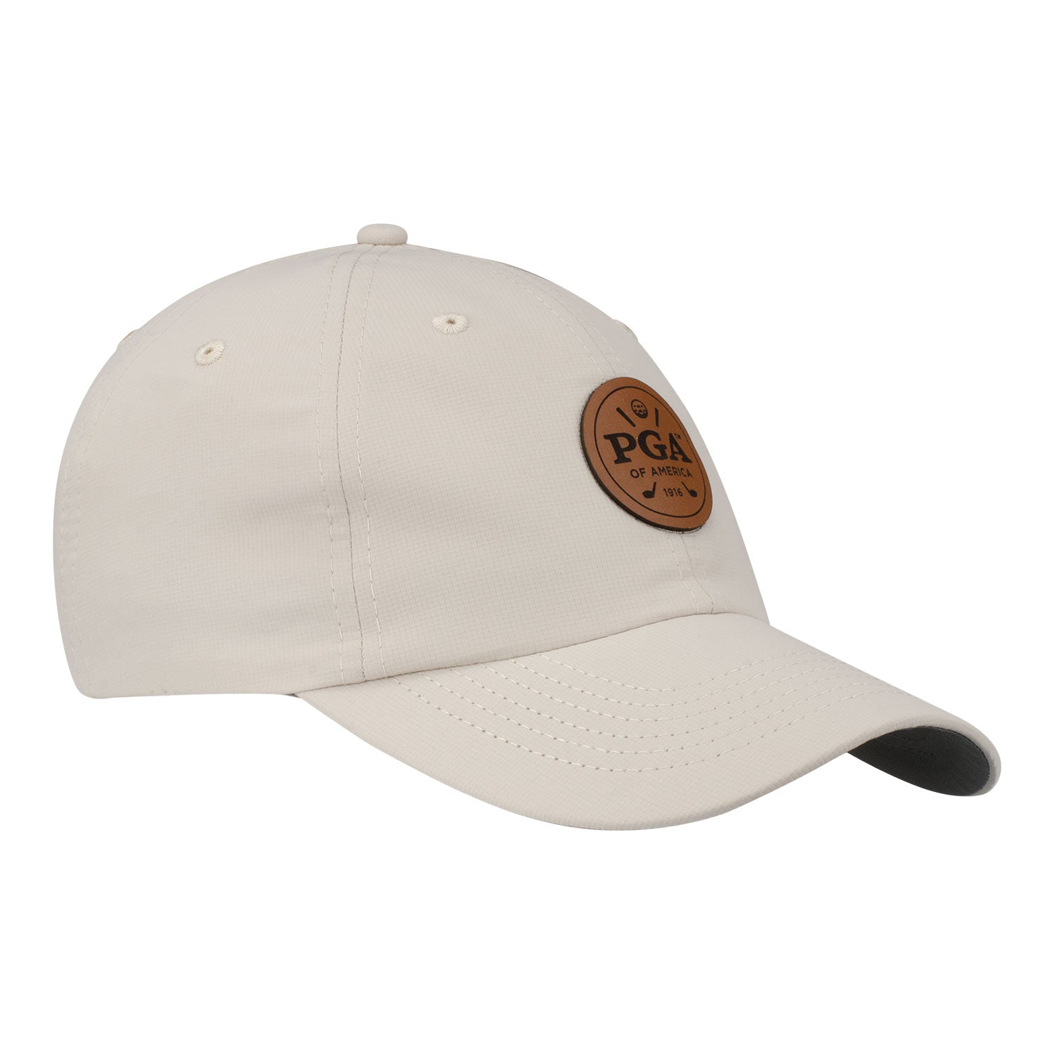 Imperial PGA of America Performance Hat in Putty - Angled Front Left View