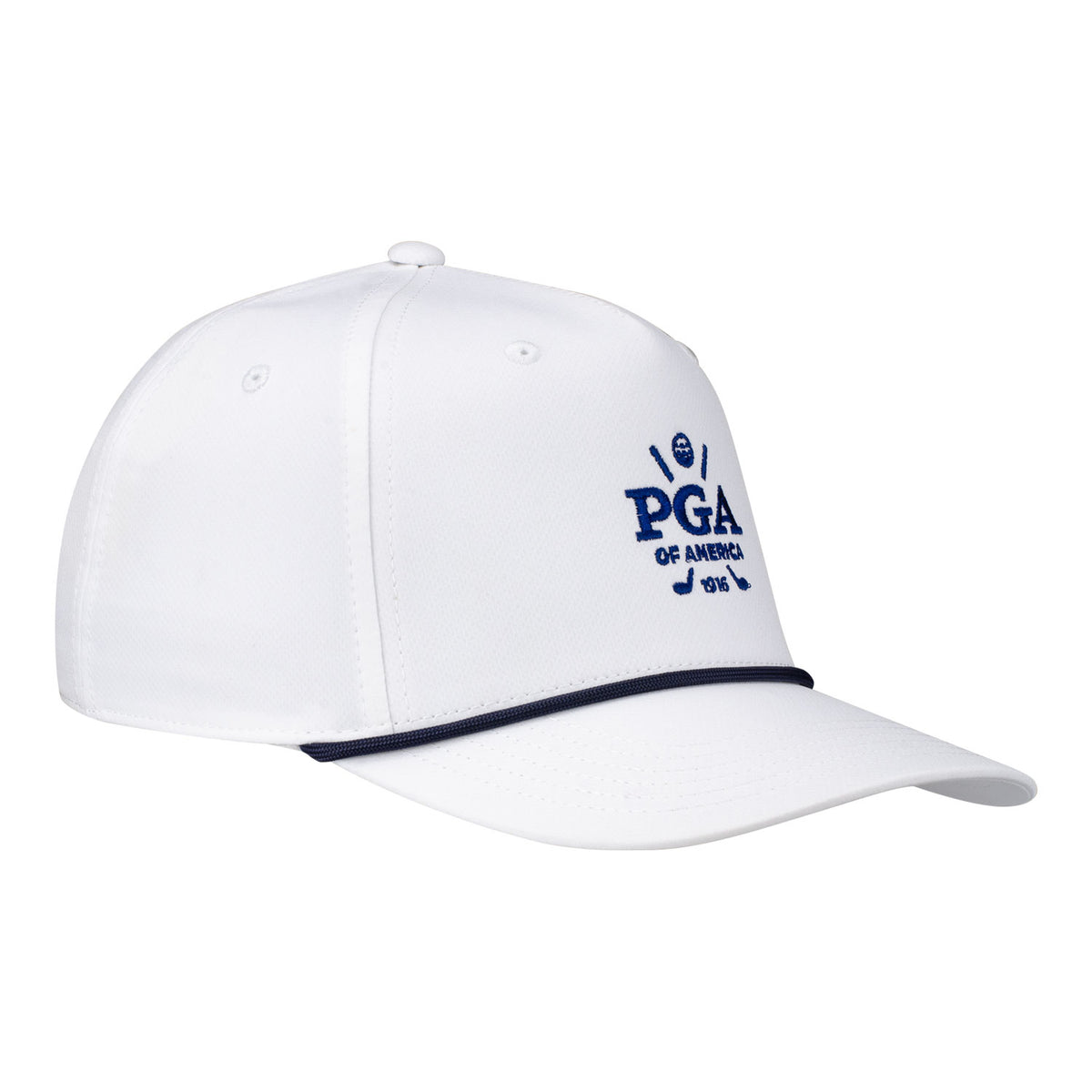 Ahead PGA of America Rope Hat in White - Angled Front Right View