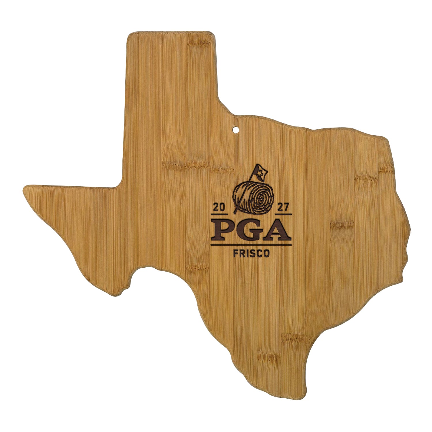Sterling Cut Silver 2027 PGA Championship Texas Cutting Board - Front