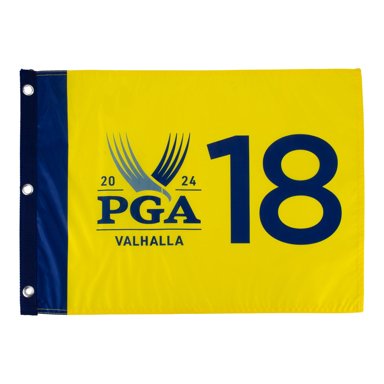 Ahead 2024 PGA Championship Yellow Screenprint Pin Flag - Front View