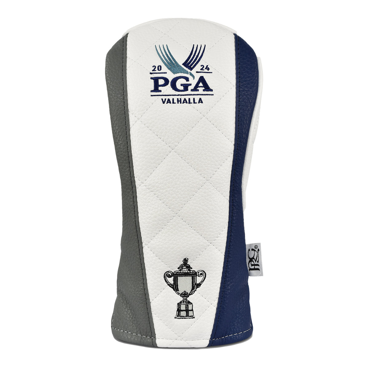 PRG Americas 2024 PGA Championship Hybrid Elite Continental Collection Cover In Blue, Grey &amp; White - Front View