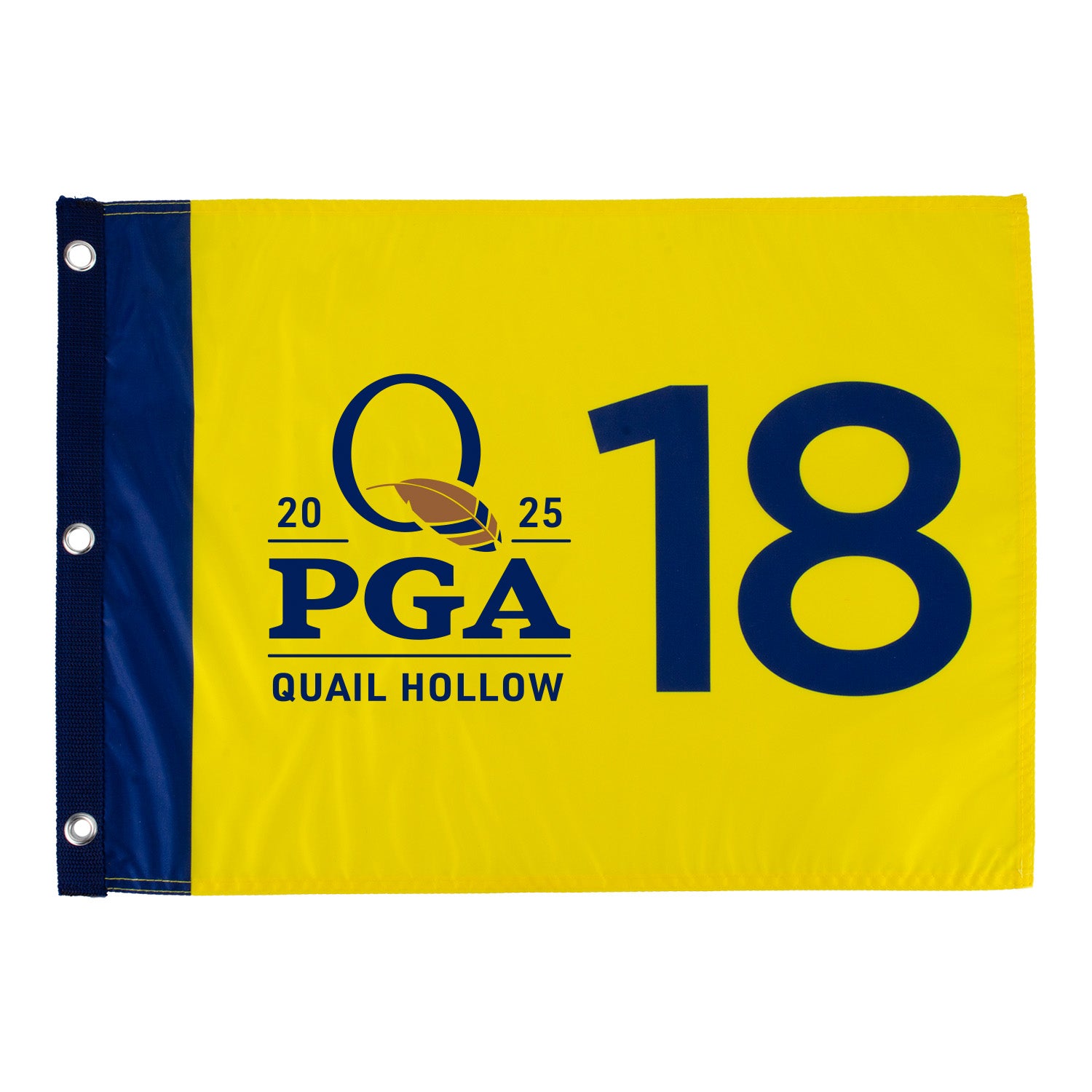 Ahead 2025 PGA Championship Screened Flag in Yellow - Front View