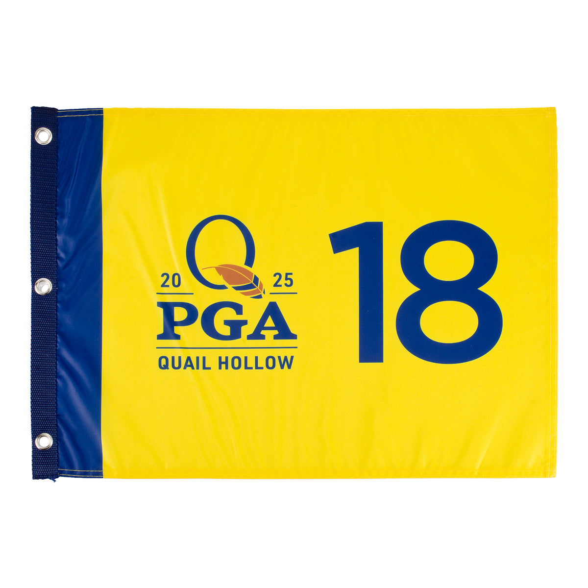 Ahead 2025 PGA Championship Screened Flag in Yellow - Front View