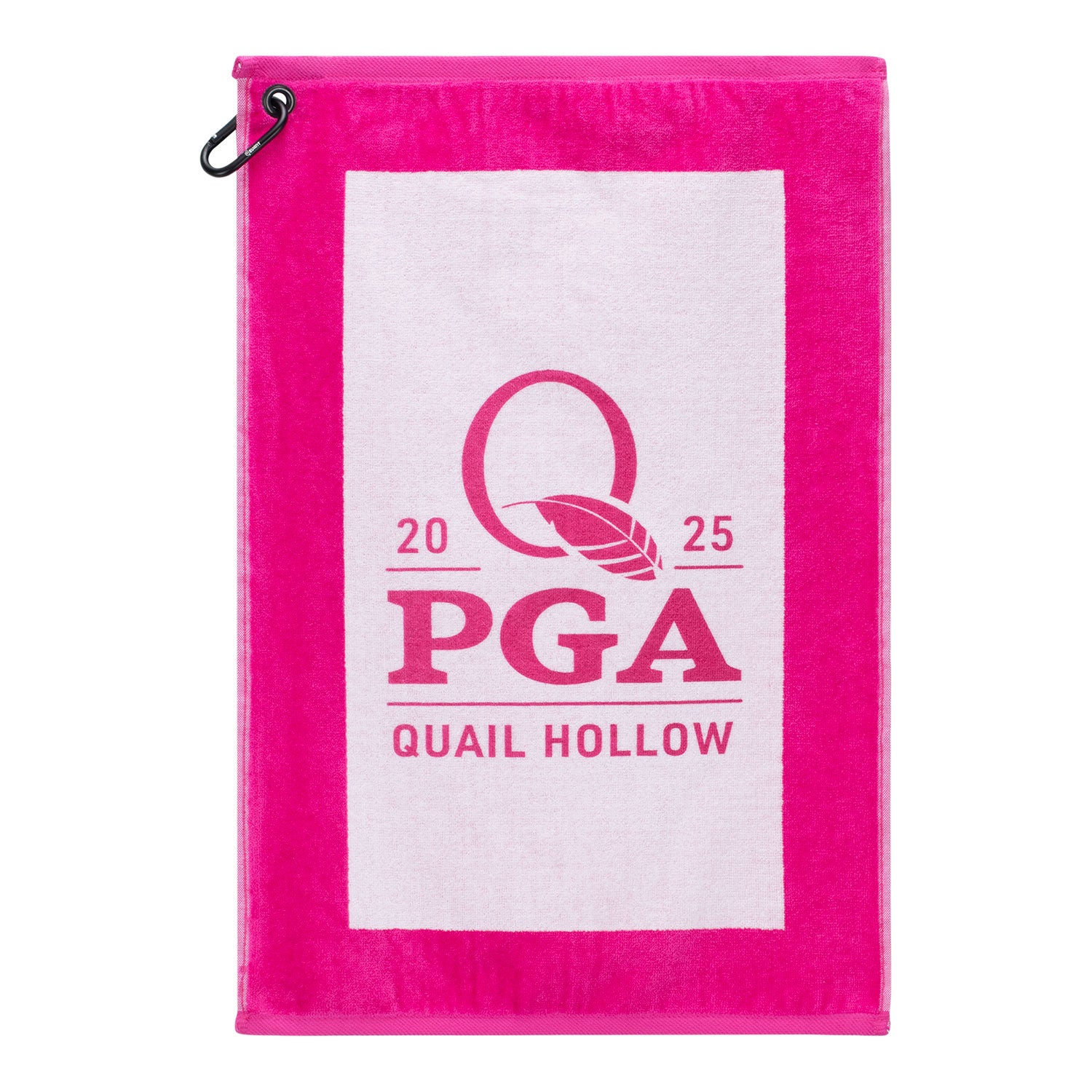 Dynamic 2025 PGA Championship Hi-Def Edge Towel in Pink - Front View