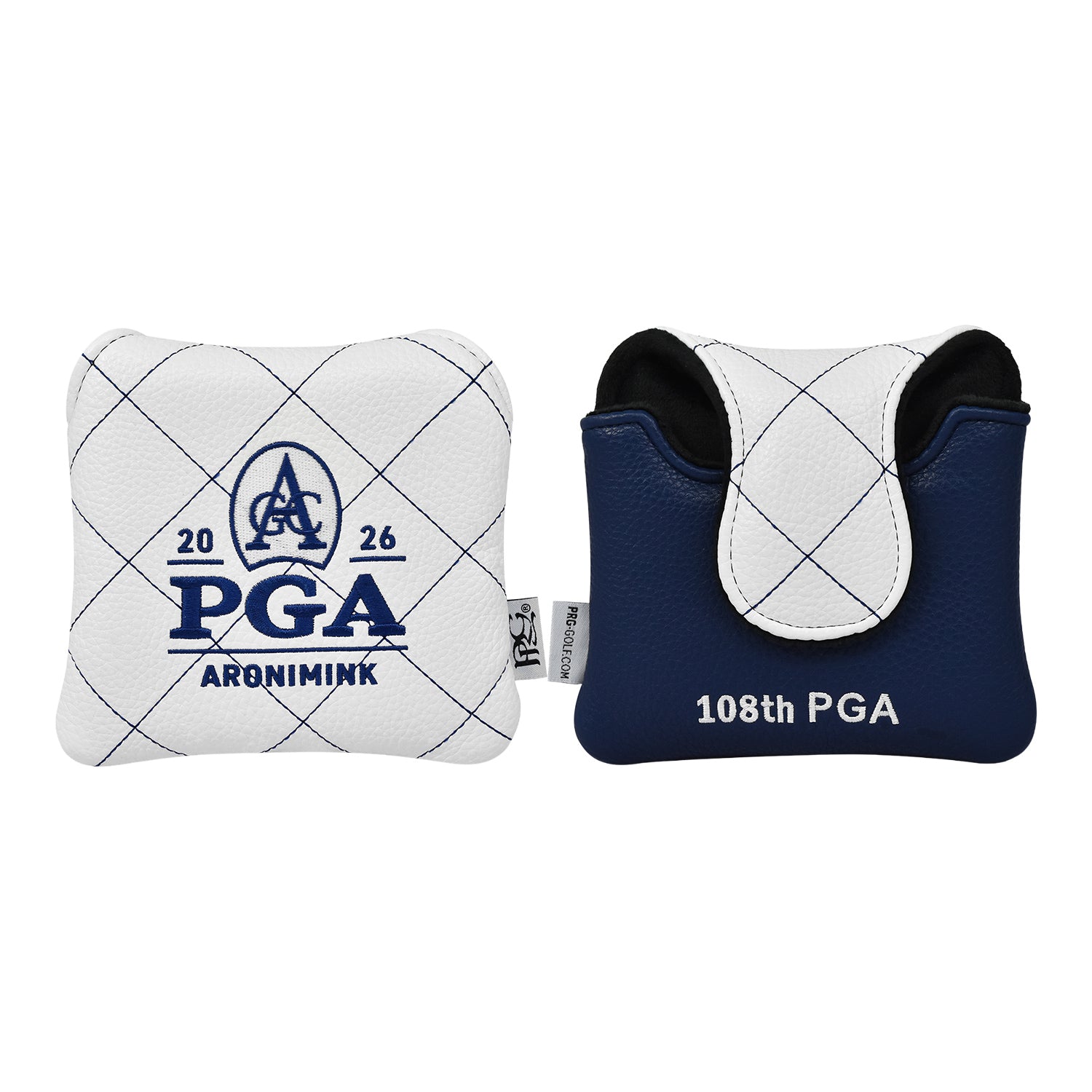 PRG Golf 2026 PGA Championship Quilted Mallet Cover - Front and Back View