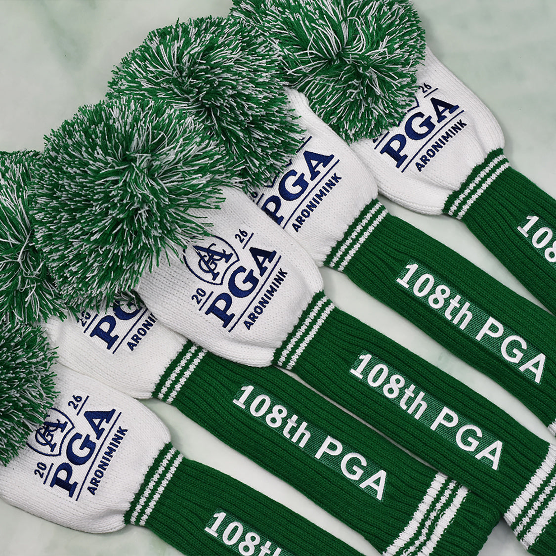 PRG Golf 2026 PGA Championship Pom Headcover - Front View