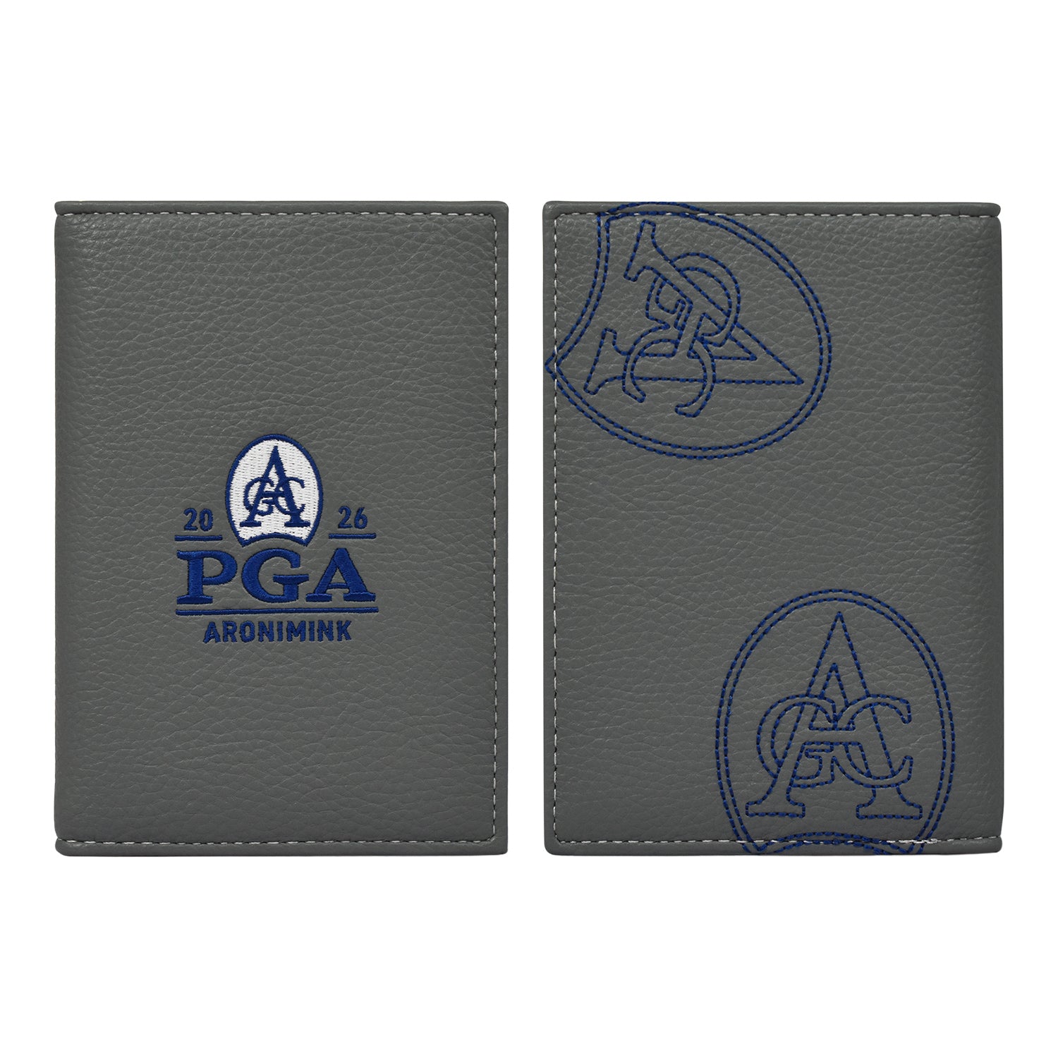 PRG Golf 2026 PGA Championship Ghost Stitch Scorecard Holder - Front and Back View