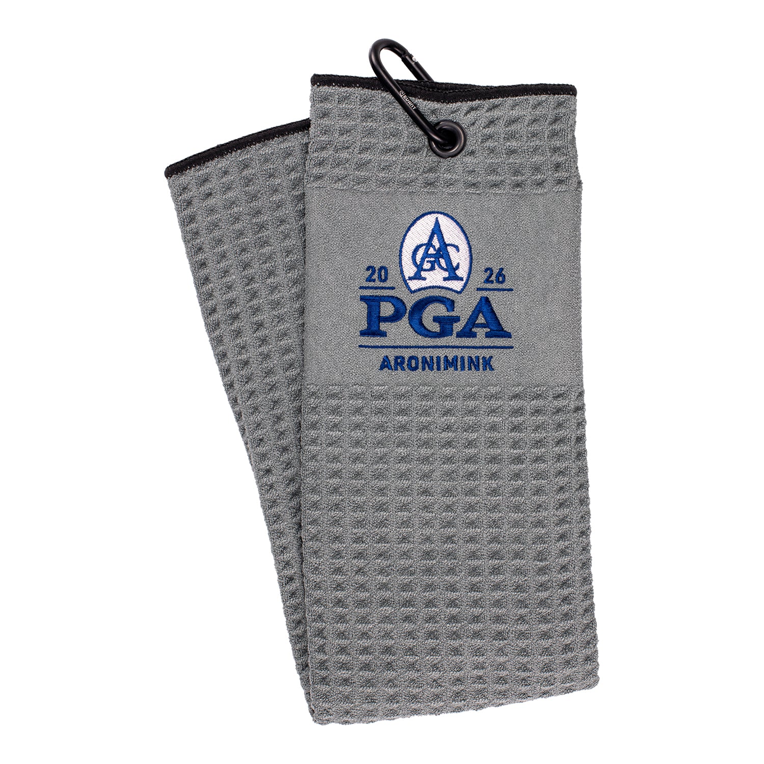 Dynamic 2026 PGA Championship Tri-Fold Microscrubber in Gray - Front View