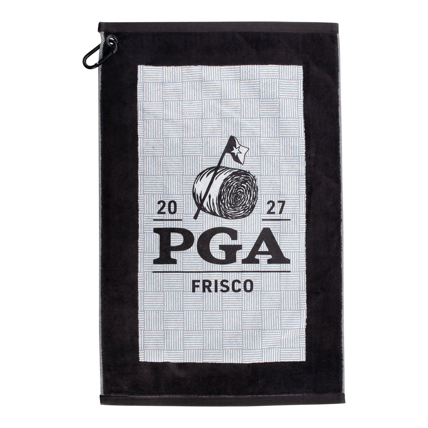 Dynamic 2027 PGA Championship Hi-Def Dyed Edge Towel in Black - Front