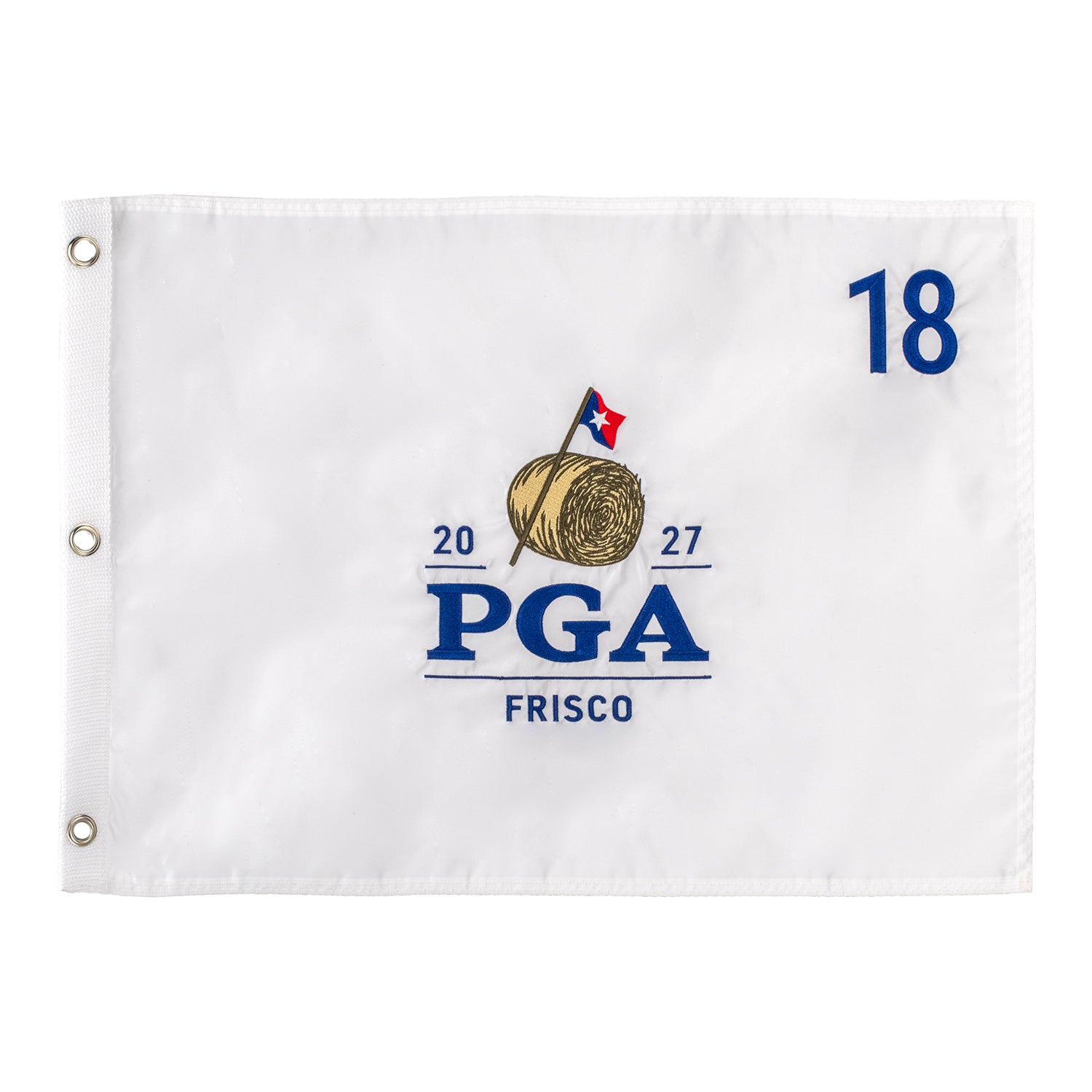 Ahead 2027 PGA Championship Embroidered Flag in White - Front