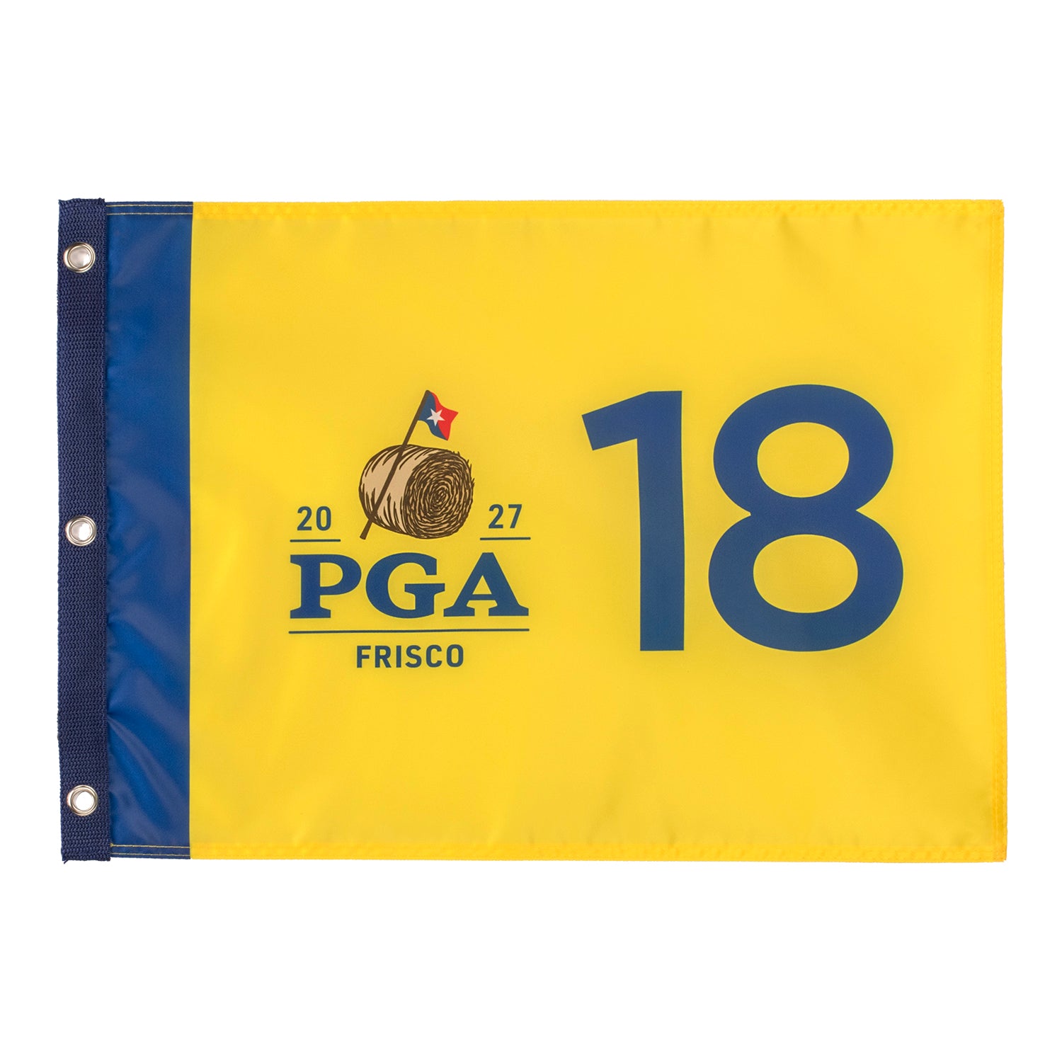 Ahead 2027 PGA Championship Screenprint Flag in Yellow - Front