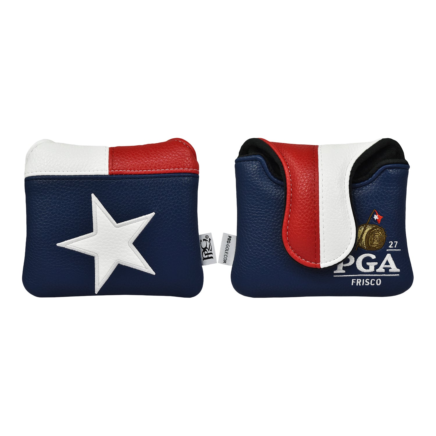 PRG Golf 2027 PGA Championship Elite Mallet Cover in Red, White, and Blue - Front and Back