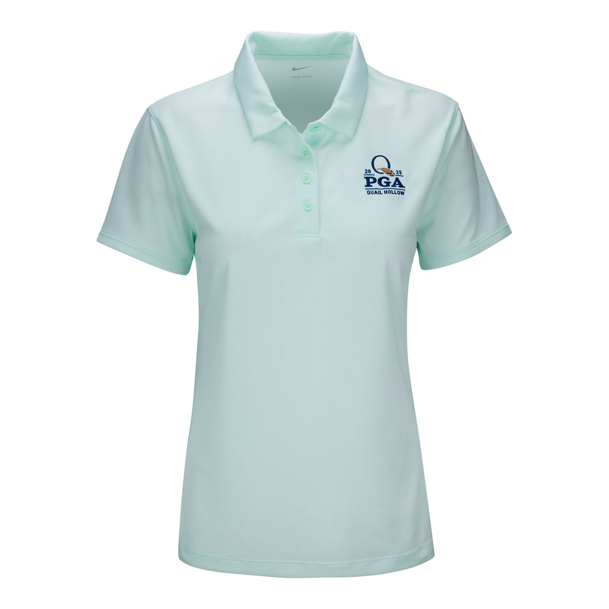 Nike 2025 PGA Championship Women&#39;s Victory Solid Polo in Barely Green - Front View