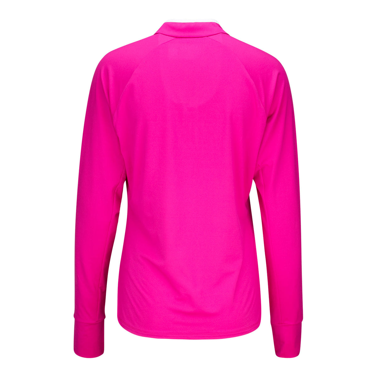 Ralph Lauren 2025 PGA Championship Women&#39;s Peached Jersey Quarter Zip in Bright Pink - Back View