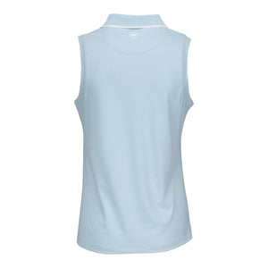 Peter Millar 2025 PGA Championship Ladies Chrissie Sleeveless Polo in Skylight - Back View