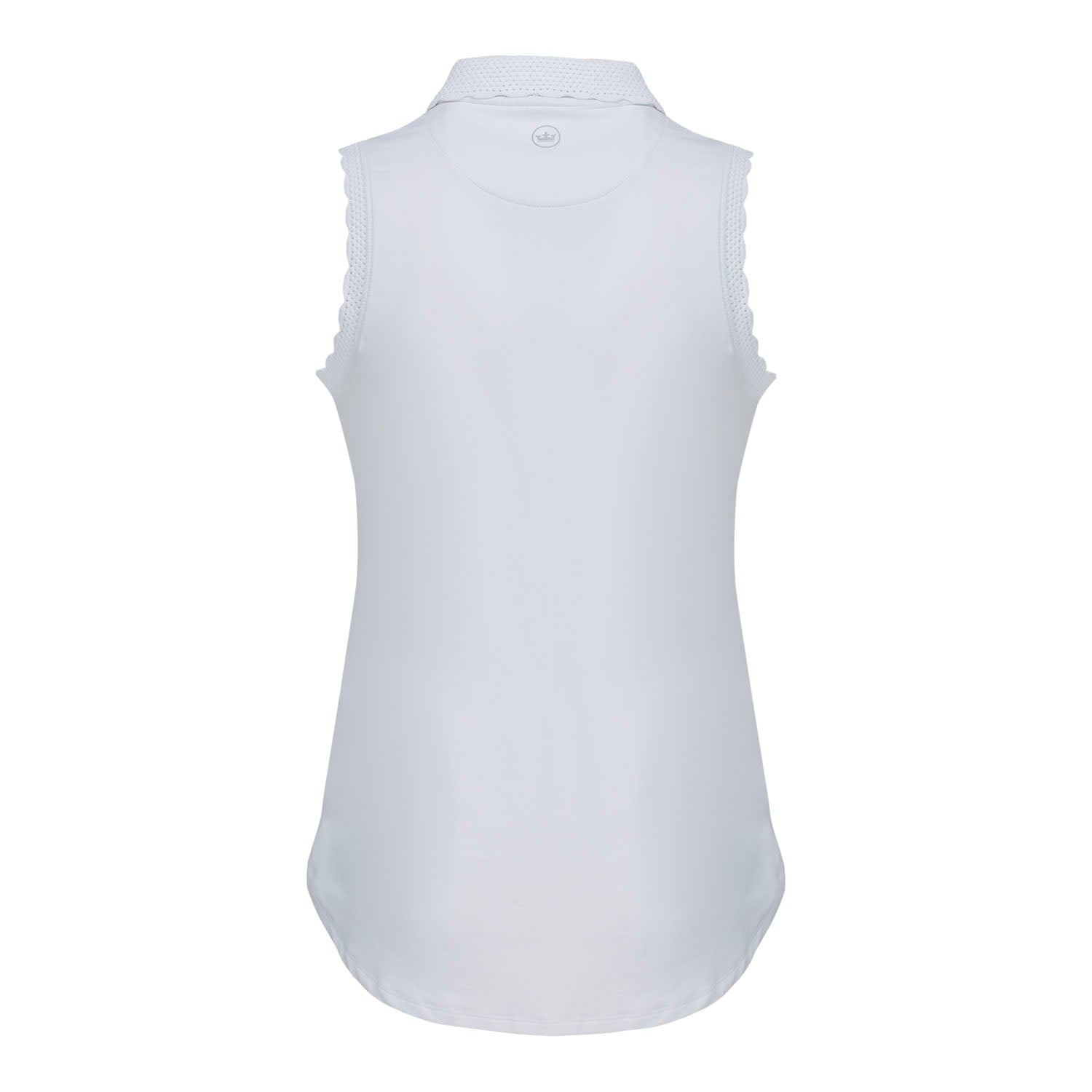Peter Millar 2025 PGA Championship Ladies Opal Sleeveless Polo in White - Front View