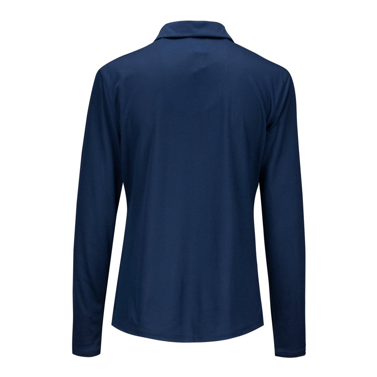 Nike 2025 PGA Championship Women&#39;s Victory Long Sleeve Solid Polo in Navy - Back View