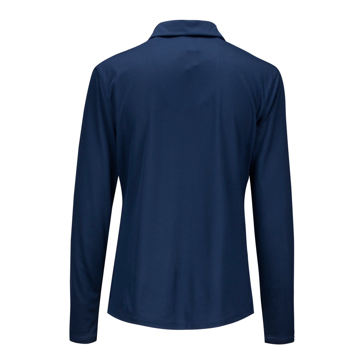 Nike 2025 PGA Championship Women's Victory Long Sleeve Solid Polo in Navy - Front View