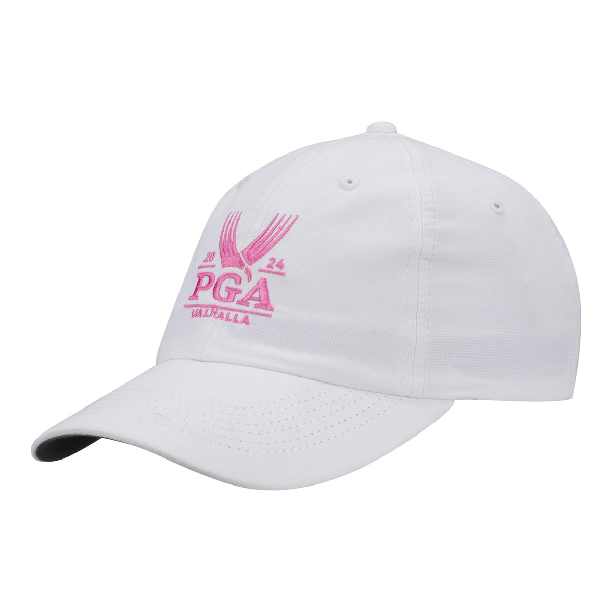 Imperial 2024 PGA Championship X210P Women&#39;s The Original Performance Hat in White / Pink - Angled Left Side View
