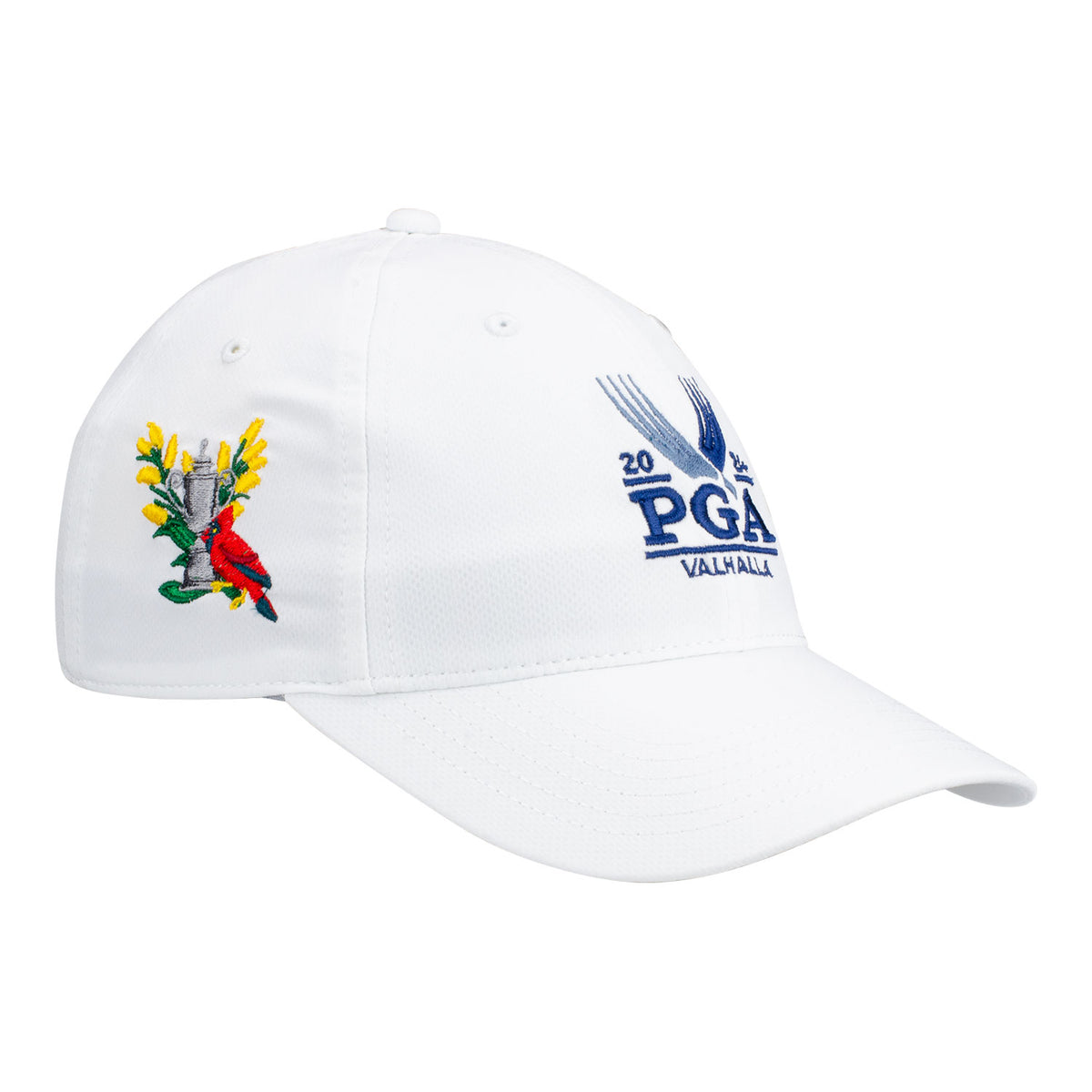 Ahead 2024 PGA Championship Women&#39;s Tech Adjustable Hat in White - Angled Front Right View