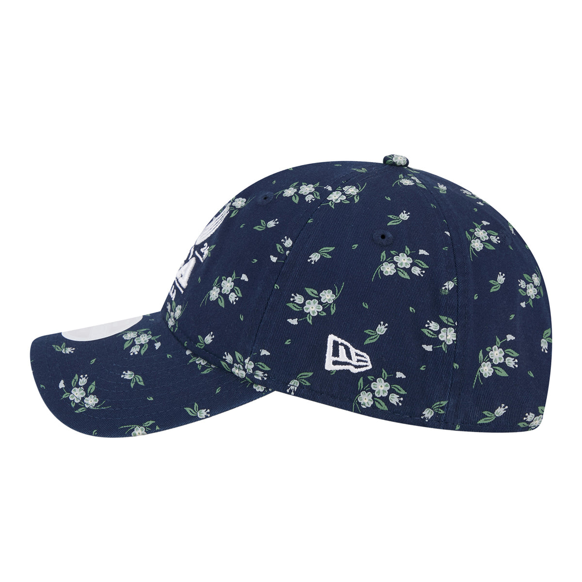 New Era 2024 PGA Championship Ladies Bloom Hat in Navy - Left Side View