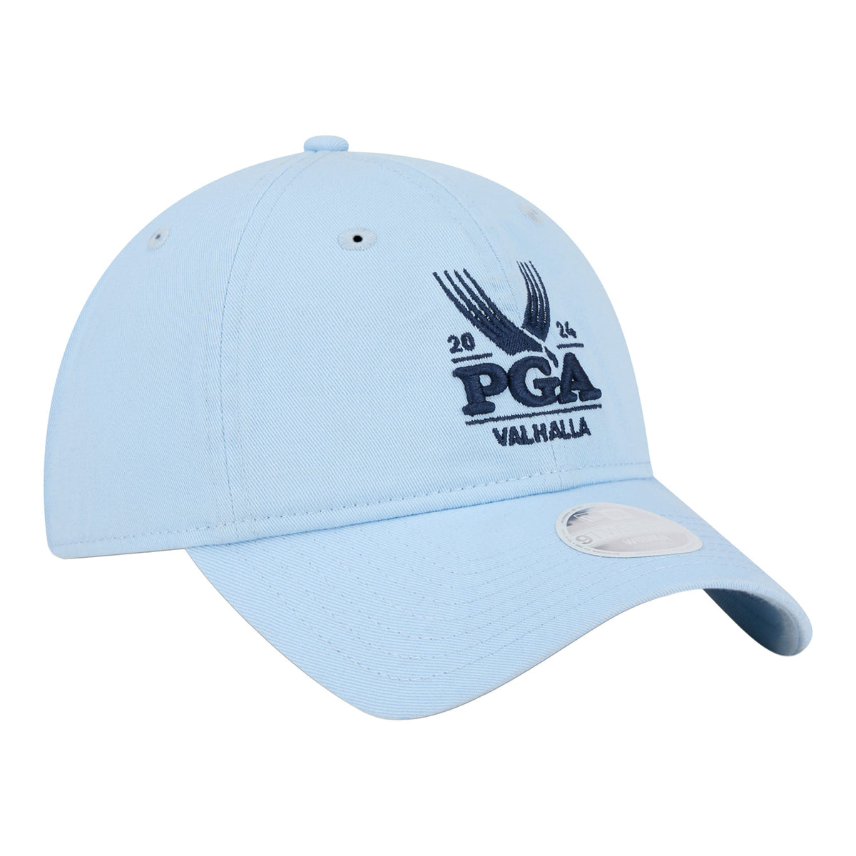 New Era 2024 PGA Championship Ladies Classic Hat in Light Blue - Angled Front Right View