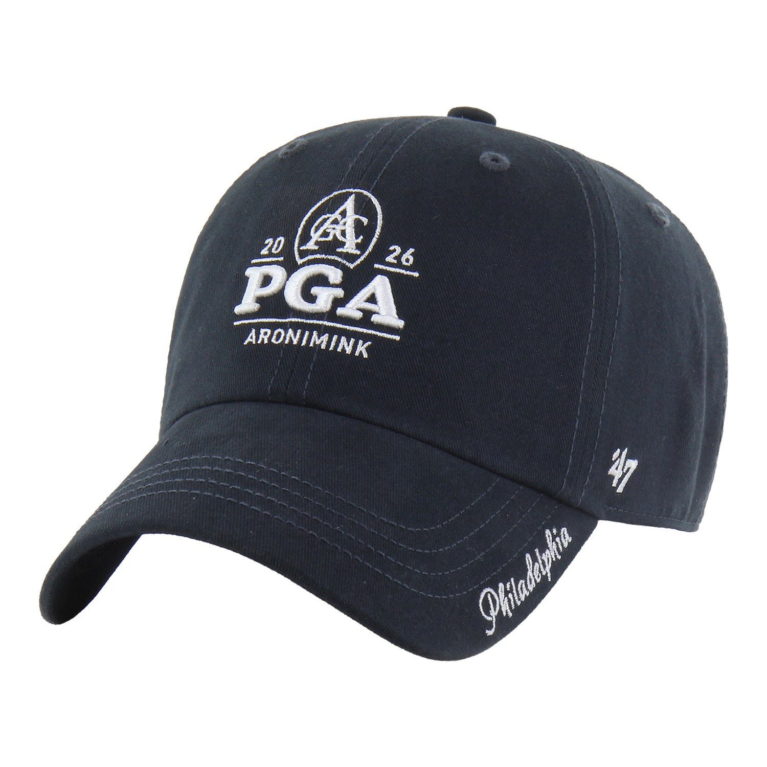 '47 Brand 2026 PGA Championship Women's Miata Clean Up Hat in Navy - Front View