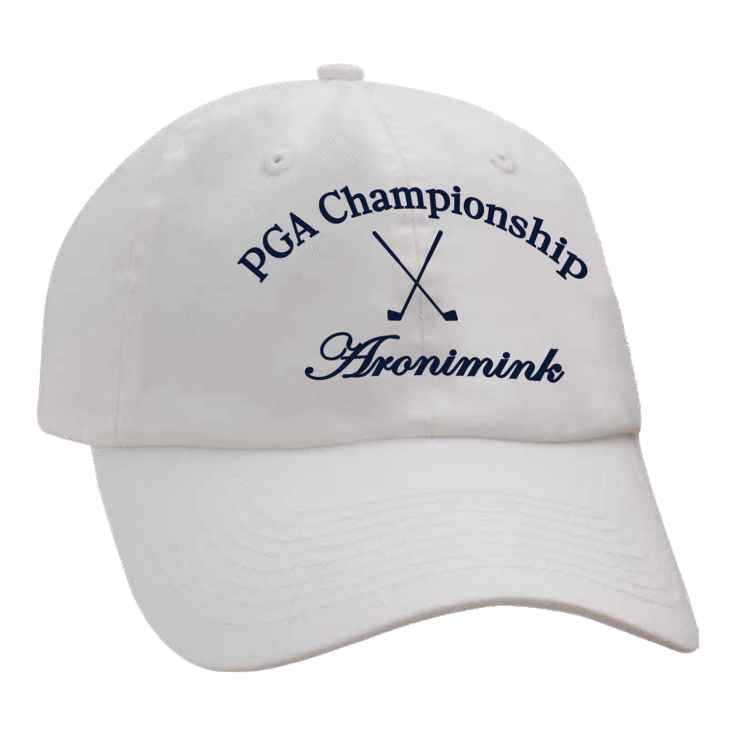 Ahead 2026 PGA Championship Women's Coaster Performance Hat in White - Front View