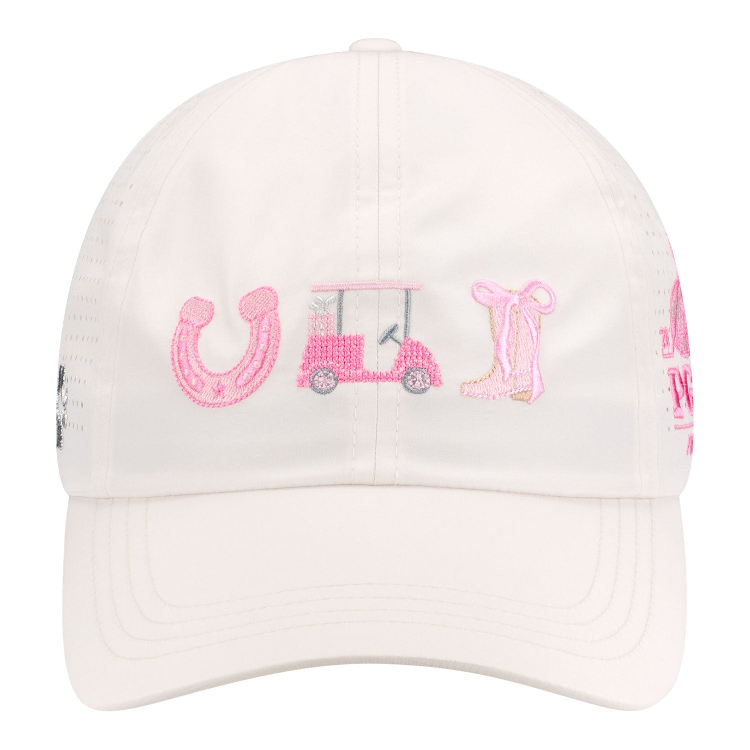 Vimhue 2027 PGA Championship Women's Sun Goddess Hat in Perfectly Pale - Front Left