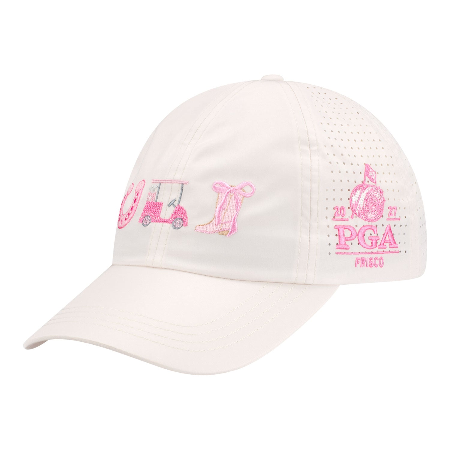 Vimhue 2027 PGA Championship Women's Sun Goddess Hat in Perfectly Pale - Front Left